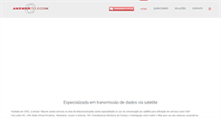 Desktop Screenshot of answertelecom.com.br