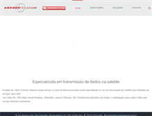 Tablet Screenshot of answertelecom.com.br